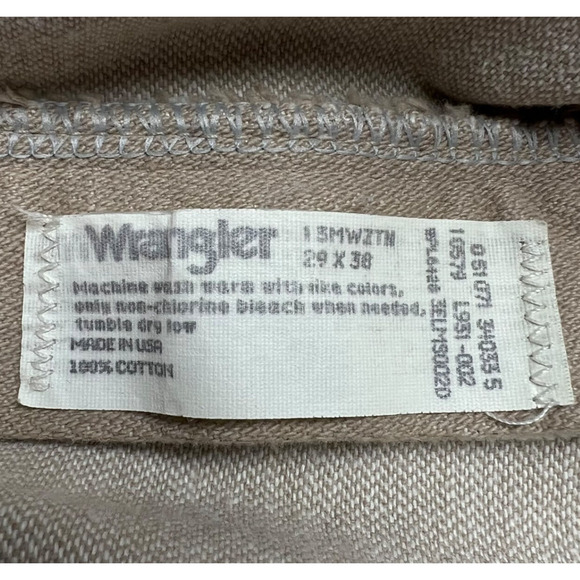 Wrangler 29"x38" Cowboy Cut Original Fit Jean in Prewashed Tan 13MWZTN - Picture 5 of 8